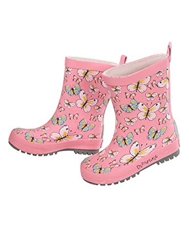 maximo Gummistiefel Schmetterling matt, Reflex 3M, Bedruckt 24 pink Rose von maximo