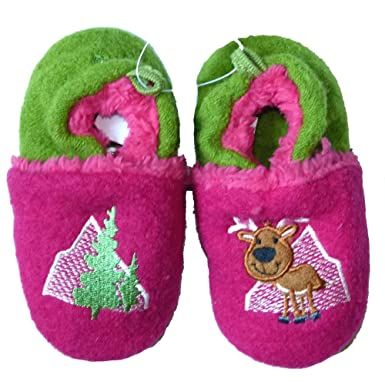 maximo Hausschuh aus Wolle mit Elch von maximo