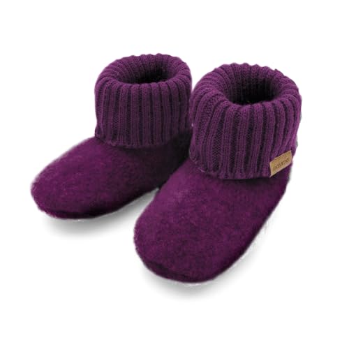 maximo Hüttenschuhe Anti-Rutsch-Sohle, Label Wollfleece von maximo