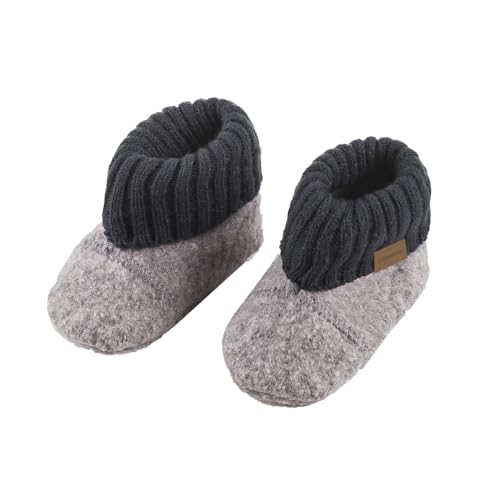 maximo Hüttenschuhe Anti-Rutsch-Sohle, Label Wollfleece von maximo