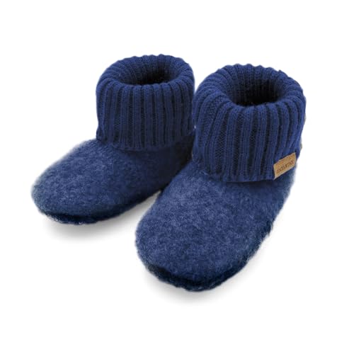 maximo Hüttenschuhe Anti-Rutsch-Sohle, Label Wollfleece von maximo