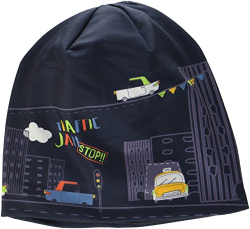 maximo Jungen Beanie Traffic, Fleecefutter Mütze, Mehrfarbig (Navy/Dunkelblau 4878), 53/55 von maximo