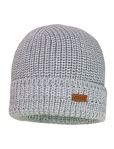 maximo Jungen Beanie, einfarbig, Mütze, Grau (Graumeliert 5), 55/57 von maximo