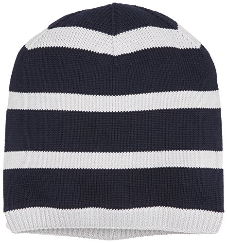 maximo Jungen Beanie gestreift Mütze, Mehrfarbig (Dunkelmarine/Grau 1158), 55/57 von maximo