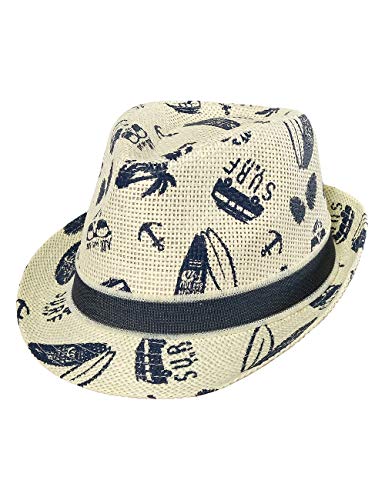 maximo Jungen Trilby Mütze, Mehrfarbig (Muschel/Navy 1948), (Herstellergröße: 51) von maximo