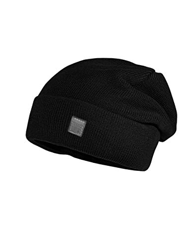 maximo Jungen Umschlag Beanie-Mütze, schwarz, 55 von maximo