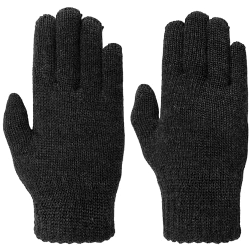 maximo Kids Baumwollhandschuhe Strickhandschuhe Fingerhandschuhe Kinderhandschuhe (4 HS - anthrazit) von maximo