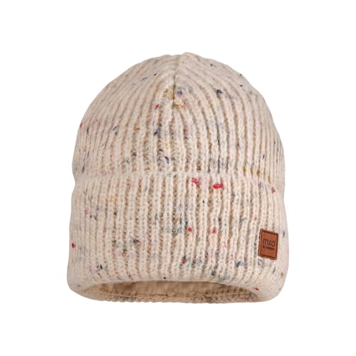 maximo Kids-Beanie, Effektgarn Jerseyfutter, breiter Umschlag Made in Germany von maximo