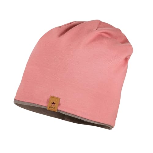 maximo Kids-Beanie, Jersey Uni gerautes Jerseyfutter Made in Germany Baumwolljersey von maximo