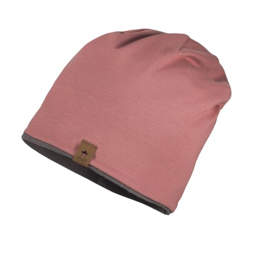 maximo Kids-Beanie, Jersey Uni gerautes Jerseyfutter Made in Germany Baumwolljersey von maximo
