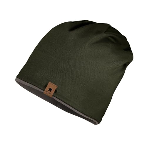 maximo Kids-Beanie, Jersey Uni gerautes Jerseyfutter Made in Germany Baumwolljersey maximo Kids-Beanie, Jersey Uni gerautes Jerseyfutter Made in Germany Baumwolljersey von maximo