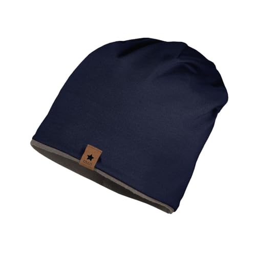 maximo Kids-Beanie, Jersey Uni gerautes Jerseyfutter Made in Germany Baumwolljersey von maximo