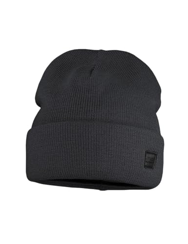 maximo Kids-Beanie, Umschlag Perlfang, Jerseyfutter Made in Germany 51 anthrazit von maximo