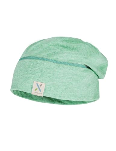 maximo Kids-Beanie Uni, Kontrastnaht UV 50 Made in Germany 55 pastellgrünmeliert von maximo