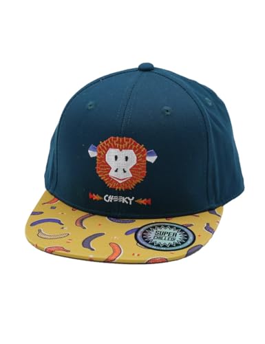 maximo Kids Boy-Cap, Monkey snap-Back Verschluß, mit recyceltem Polyester 49/-51 Petrol/chai Tea von maximo