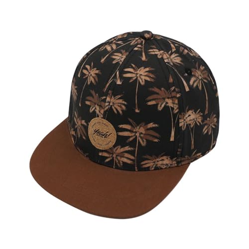 maximo Kids Boy-Cap Palms Klettverschluß 51/-53 schwarz/braun von maximo