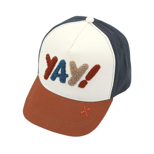 maximo Kids Boy-Cap Yay! Snap-Back Verschluss 47/-49 wollweiß/Earth red von maximo