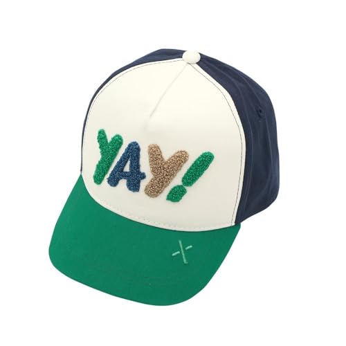 maximo Kids Boy-Cap Yay! Snap-Back Verschluss 51/-53 wollweiß/grün von maximo