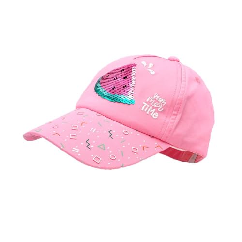 maximo Kids Girl-Cap, Watermelon Wendepailetten, Metallverschluss 51/-53 mandelblüte von maximo