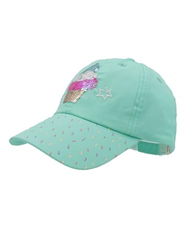 maximo Kids Girl-Cap,Ice Wendepailletten, Metallverschluß 47/-49 fair Aqua von maximo