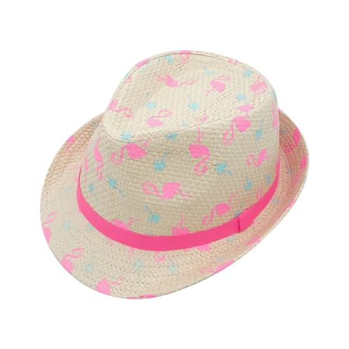 maximo Kids Girl-Trilby, Flamingo Futter 53 wollweiß/neonpink von maximo