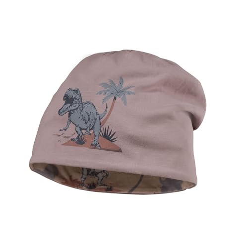 maximo Kids Jungen Beanie Mütze Dinosaur reversible-51-53 - Kindermode : Jungen von maximo