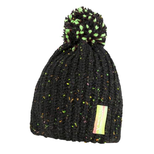 maximo Kids-Mütze, Perlfang-Neon randlos, Pompon Made in Germany von maximo