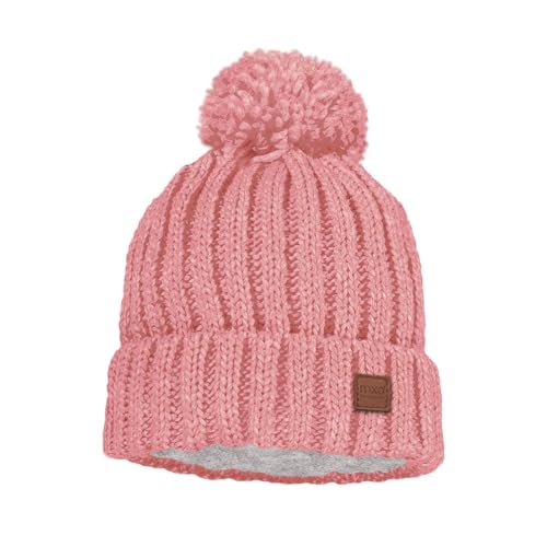 maximo Kids-Mütze, Rippe, Pompon Fleecefutter Made in Germany von maximo