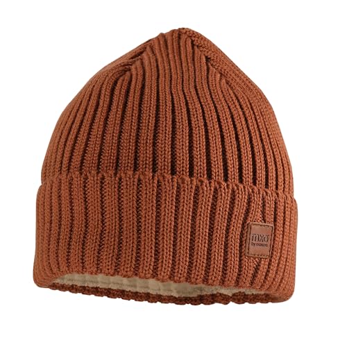 maximo Kids-Mütze, Rippe,Jerseyfutter Umschlagrand Made in Germany Merino von maximo