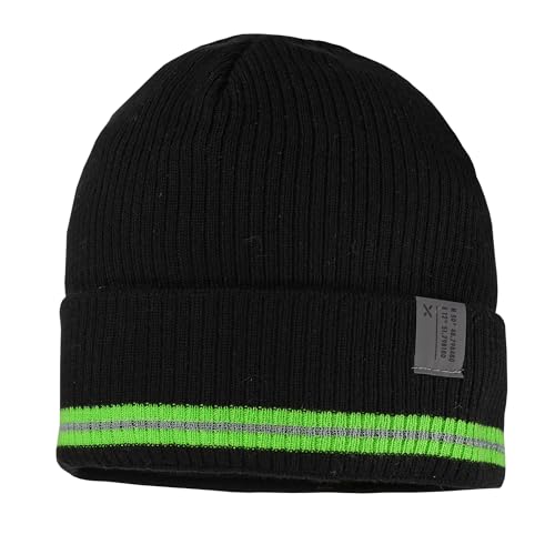 maximo Kids-Mütze, Umschlagrand Reflex, Jerseyfutter Made in Germany von maximo