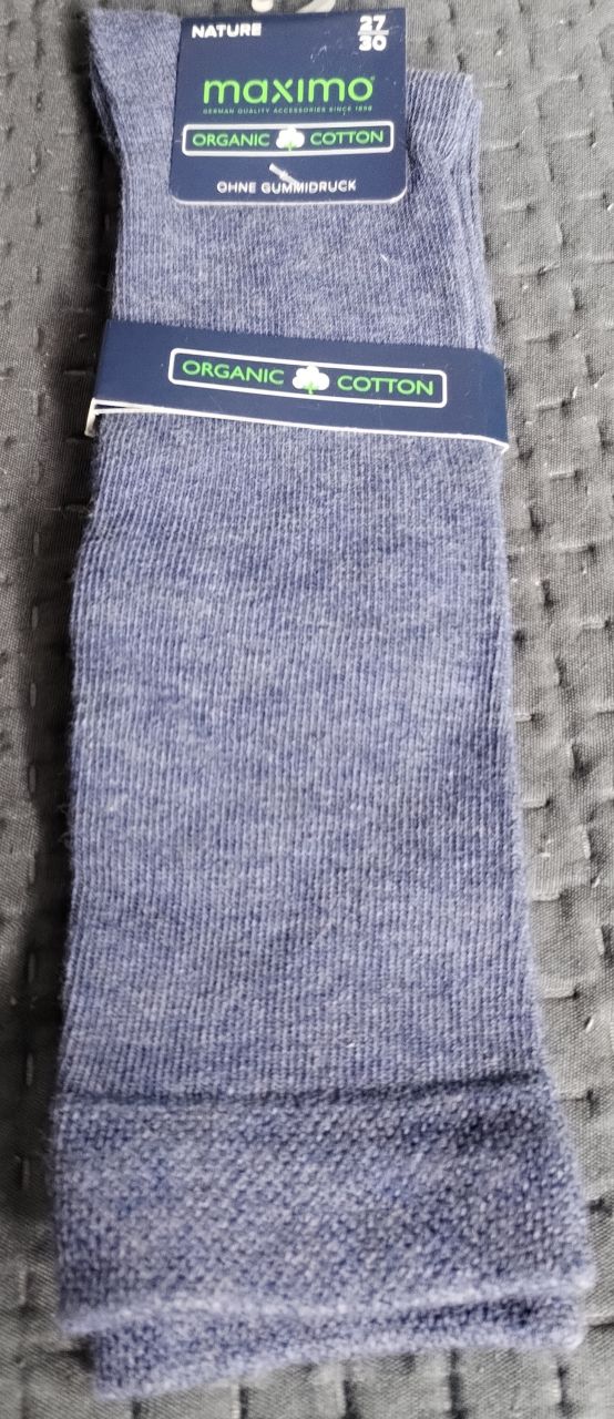 maximo Kniestrümpfe Jeansblau Junge weich Baumwolle von maximo