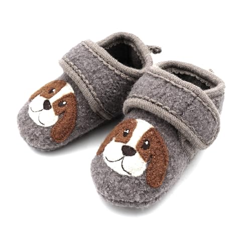 maximo Lauflernschuhe Hund Anti-Rutsch-Sohle, Klettverschluss Wollfleece von maximo