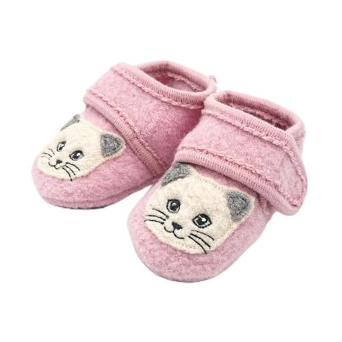 maximo Lauflernschuhe Katze Anti-Rutsch-Sohle, Klettverschluss Wollfleece von maximo