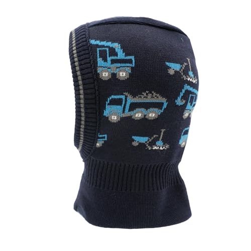maximo MINI Boy-Schlupfmütze, Allover Baufahrzeuge Made in Germany von maximo