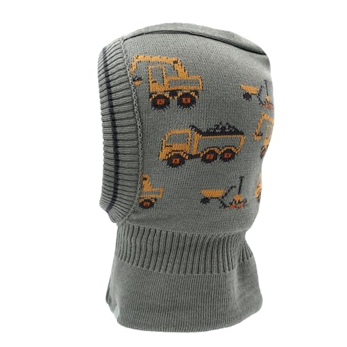 maximo MINI Boy-Schlupfmütze, Allover Baufahrzeuge Made in Germany von maximo