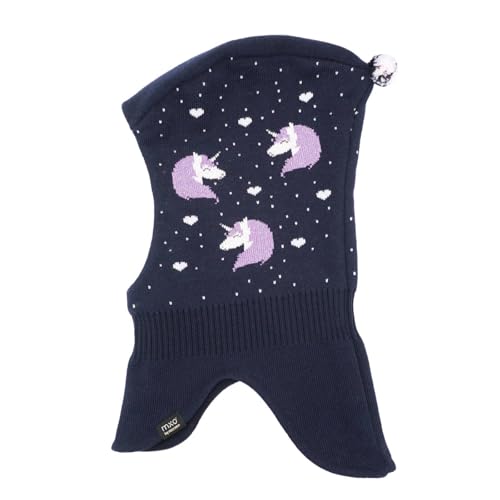 maximo MINI Girl-Schlupfmütze Jacquard Einhorn Made in Germany von maximo