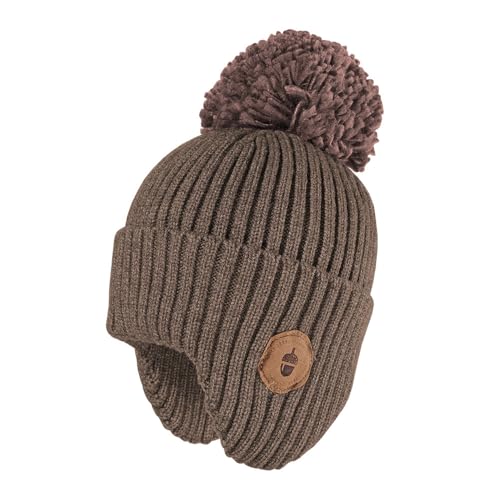 maximo MINI-Mütze, Umschlag, Pompon Ohrenteil von maximo