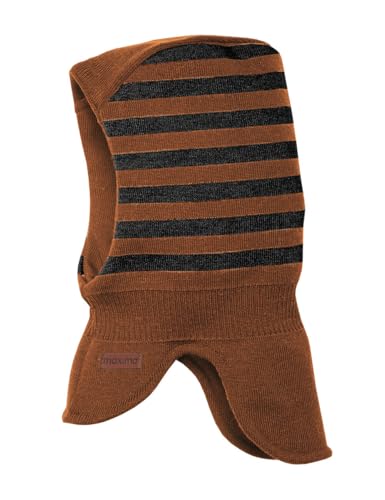 maximo MINI-Schlupfmütze, Windstopper 2-farb-Ringel Made in Germany Merino von maximo