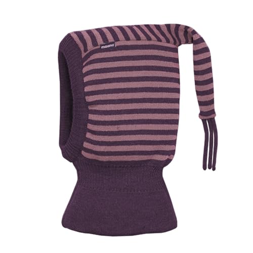 maximo MINI-Schlupfmütze, Zipfel Strick Ringel, doppelt, Windstopper Made in Germany Merino von maximo