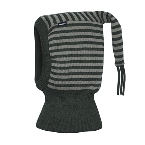 maximo MINI-Schlupfmütze, Zipfel Strick Ringel, doppelt, Windstopper Made in Germany Merino von maximo