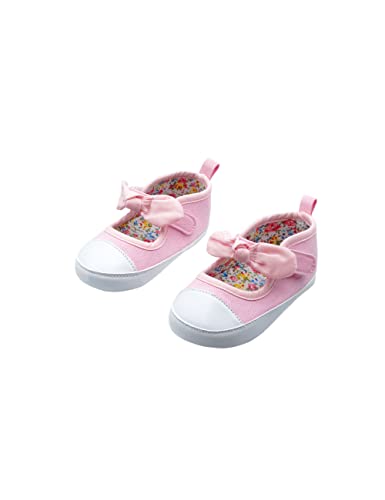 maximo Mädchen Lauflernschuhe, Babyschuhe, rosa, Schleife, Klettverschluß, Antirutschsohle TPR, Gr. 20 von maximo