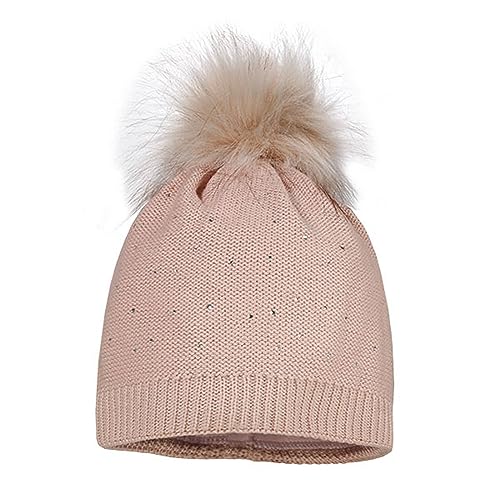 maximo Mädchen Mütze Pompon Strass-51-53 - Kindermode : Mädchen von maximo