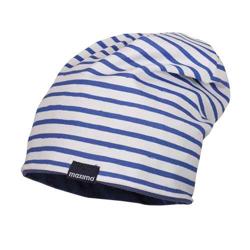 maximo MINI-Beanie, Reversible,Futter Jersey Druck/Uni, UV 50 Made in Germany Baumwolljersey von maximo