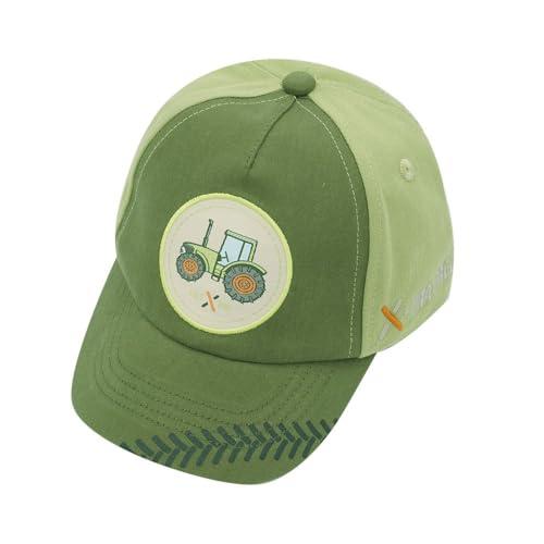 maximo Mini Boy-Cap, Tractor snap-Back Verschluß 51/-53 Green/orange von maximo