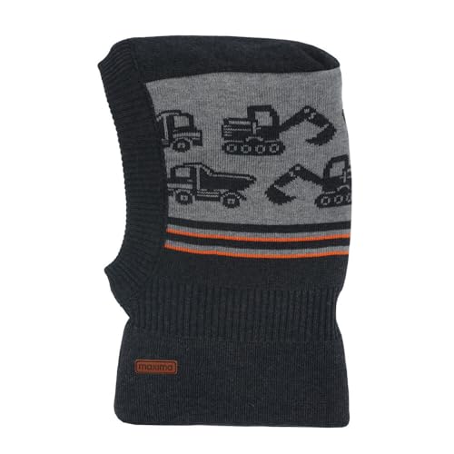 maximo Trucks Kids Schlupfmütze Kindermütze Sturmhaube (51 cm - grau) von maximo