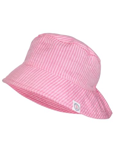 maximo Mini-Fischerhut, Streifen Nackenschutzkrempe, UV 30 Made in Germany 51 rosa nelke-Streifen von maximo