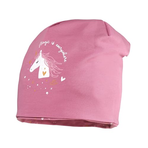 maximo MINI Girl-Beanie, Einhorn Reversible, Glow in The Dark Baumwolljersey von maximo