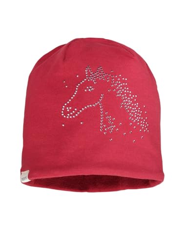 maximo Mini Girl-Beanie, Horse Studs, Vollfutter 51/-53 Rosewood von maximo