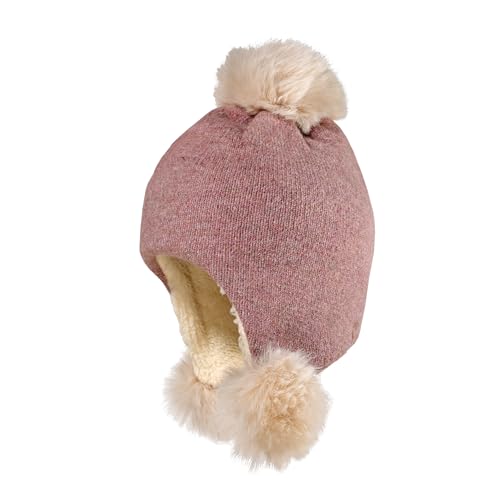 maximo Mini Girl-Inkamütze, Pompons Vollfutter von maximo