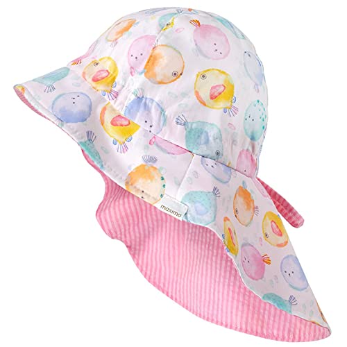 maximo Mini Mädchen Mütze Nackenschutz Bindeband Tunnelzug-53 - Kindermode : Mädchen von maximo